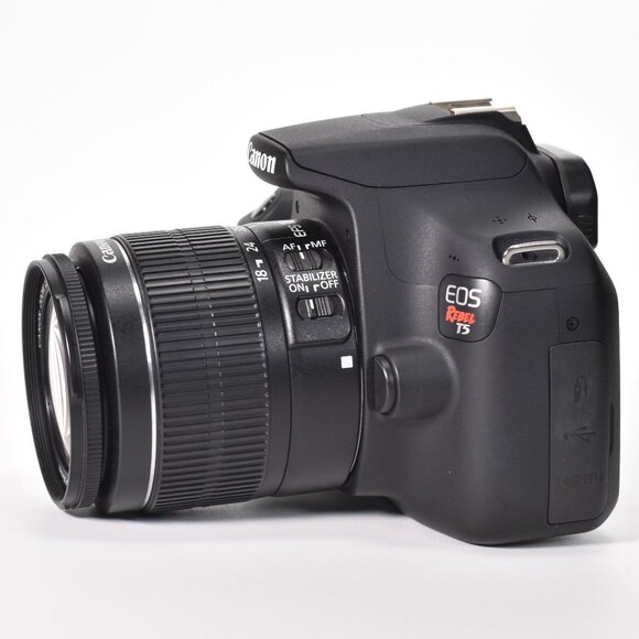 Canon EOS Rebel T5 DSLR Camera 18MP 18-55mm Lens Video 10943 Clicks 32GB SD MINT - Picture 3 of 16